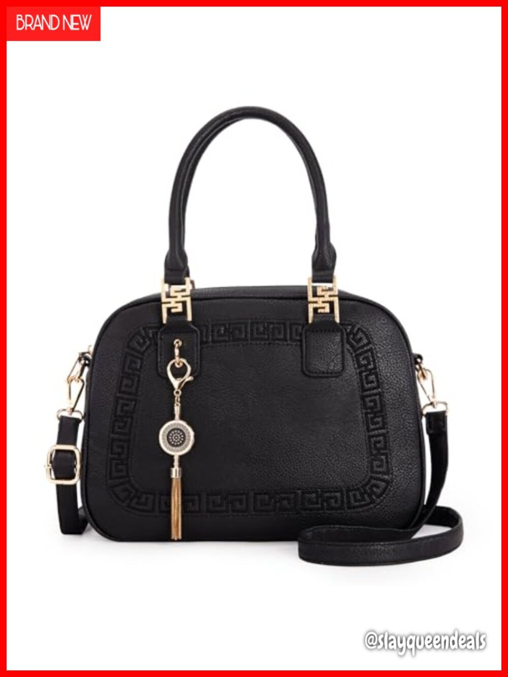 Crossbody Satchel Handbag with Detachable Strap